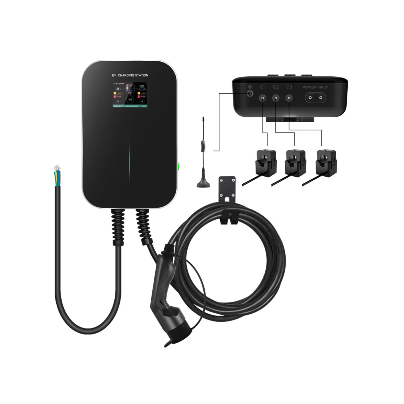Vorderansicht Besen Pro Wallbox schwarz
