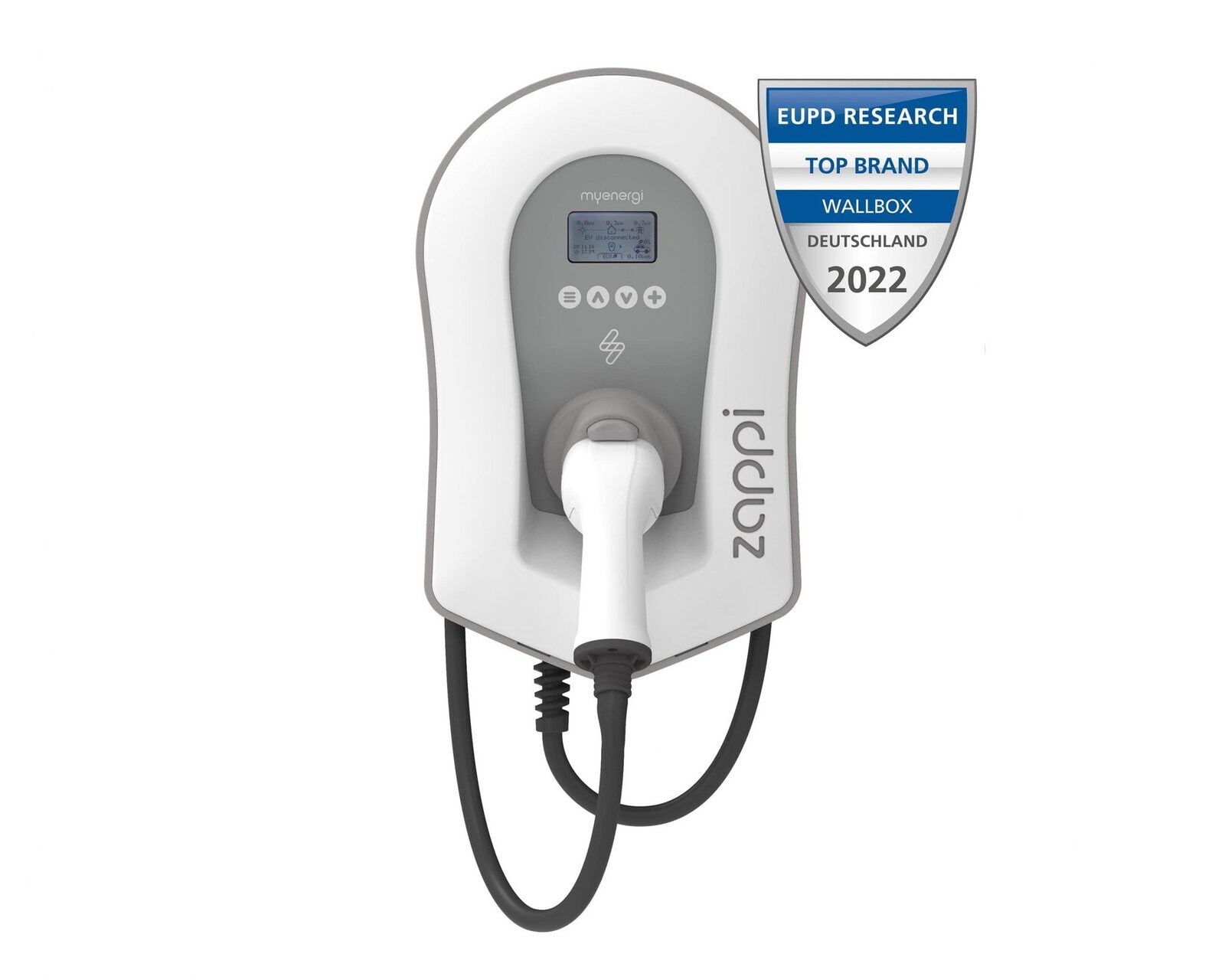 Vorderansicht Myenergi Zappi V2.1 weiß
