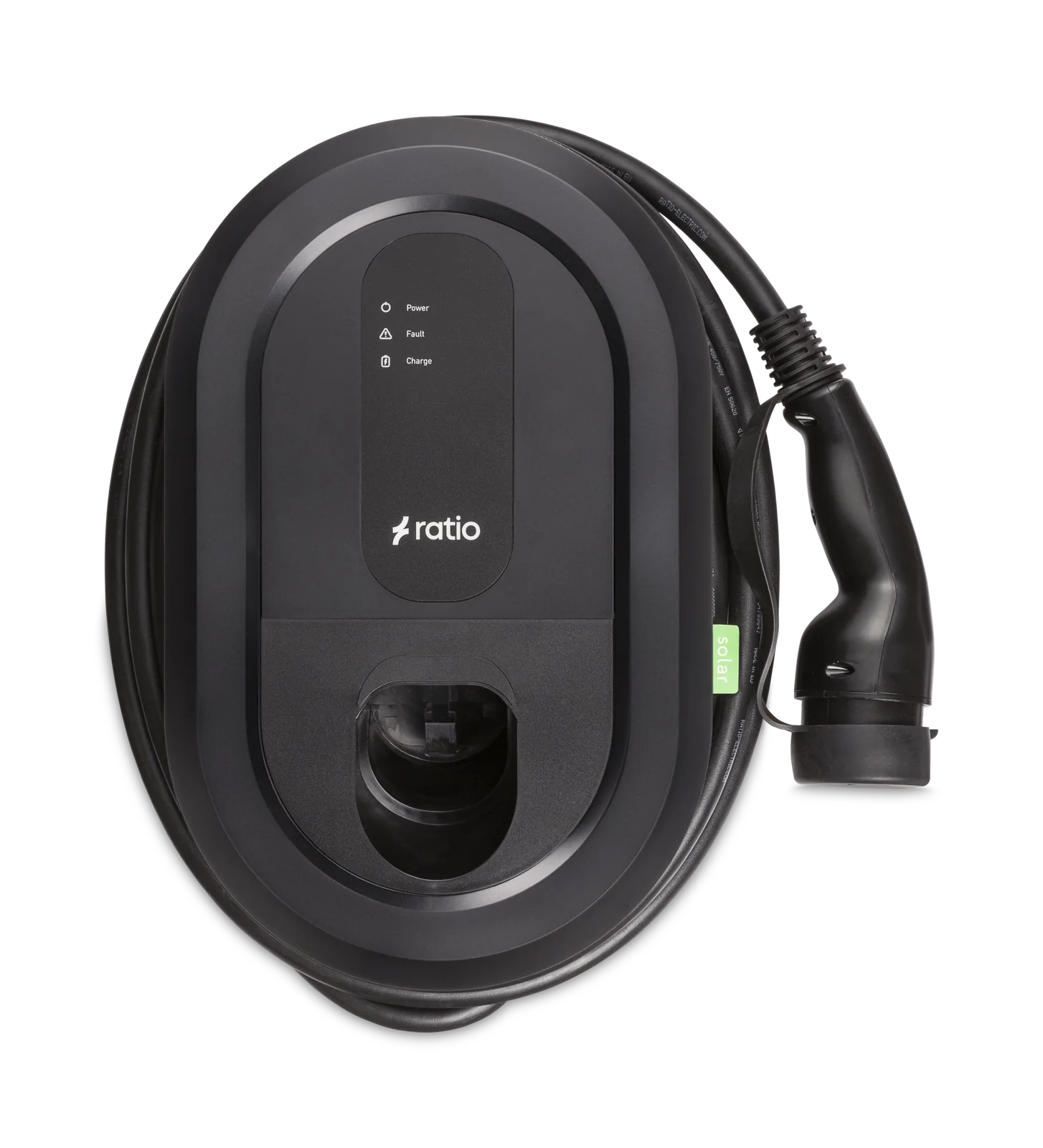 Vorderansicht Ratio Solar Wallbox schwarz