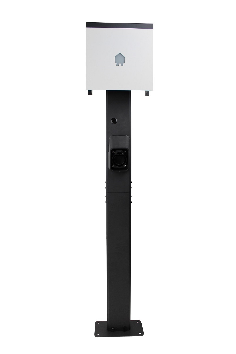 Nahaufnahme Smappee EV Wall weiß 4G WLAN