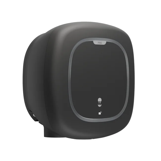 Hinteransicht Pulsar Pro Wallbox schwarz
