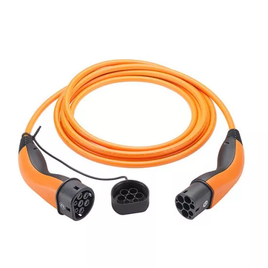 Nahaufnahme Lapp Helix Ladekabel orange 7m