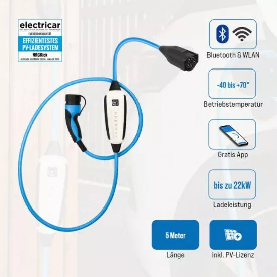 Set Inhalt NRGkick mobile Wallbox mit Adaptern