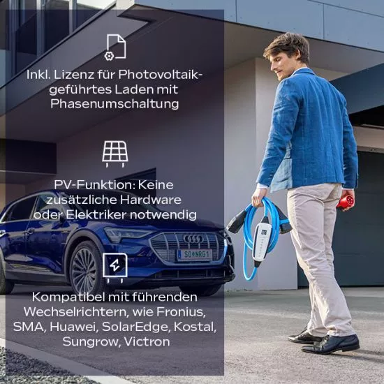 Vorderansicht NRGkick mobile Wallbox weiß
