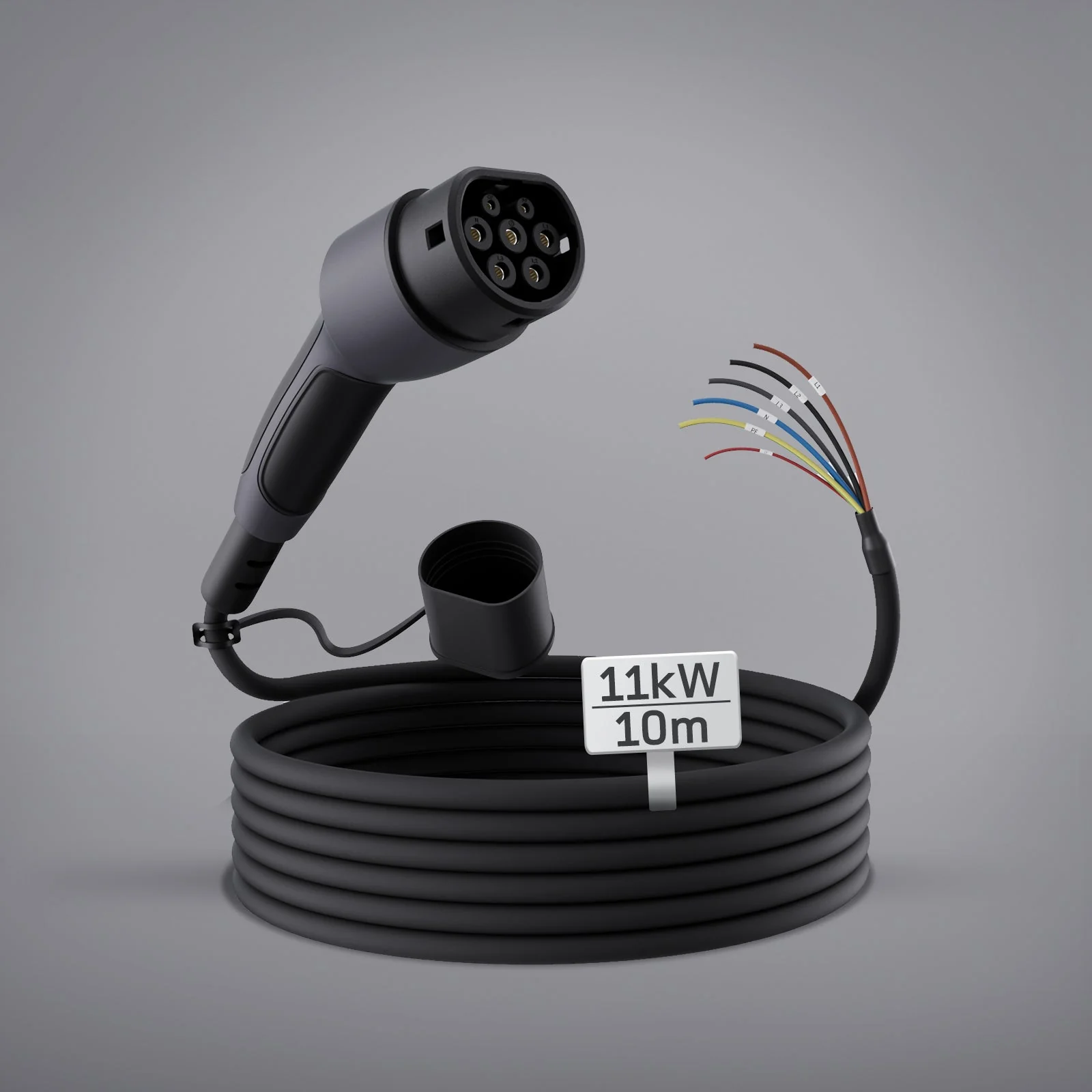 E-Auto Ladekabel 10m Typ 2 offenes Ende