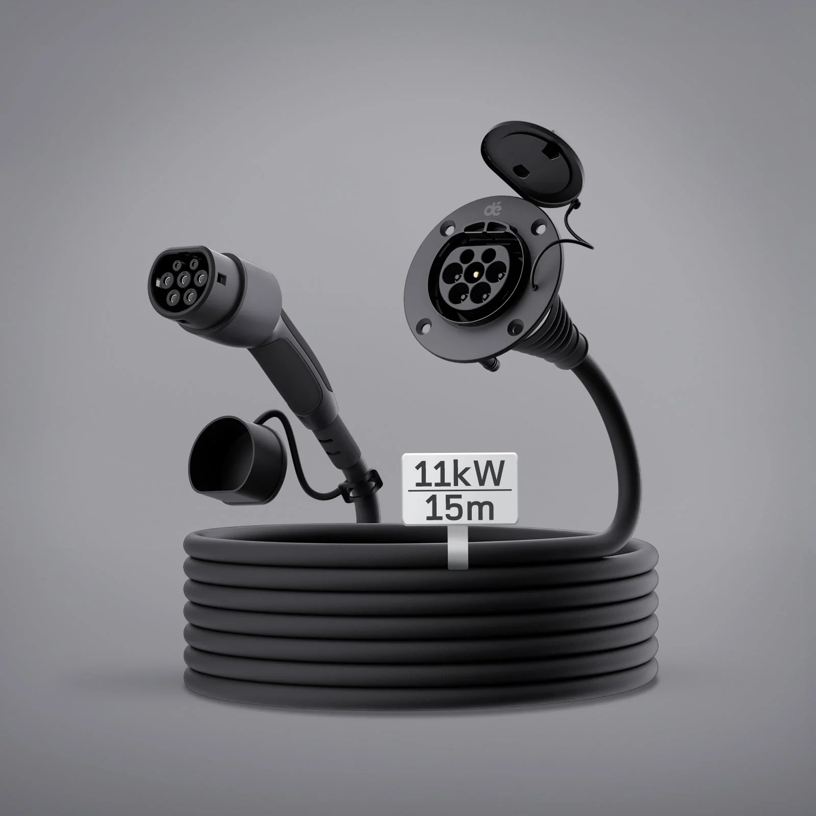 15m E-Auto Ladekabel Verlängerung Typ 2