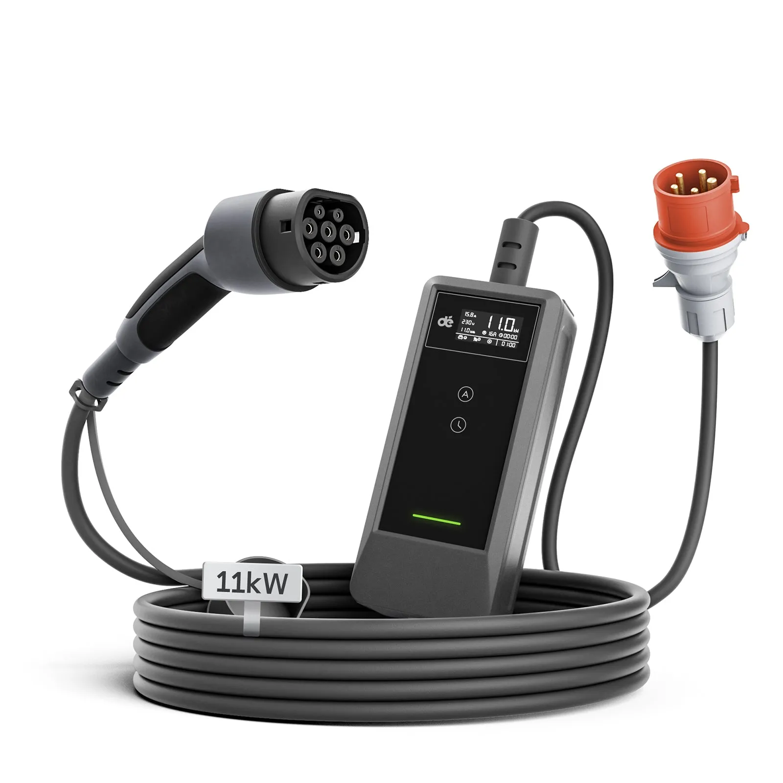 dé Mobile Ladestation 11 kW Typ 2 CEE 16A mit App – 15 Meter