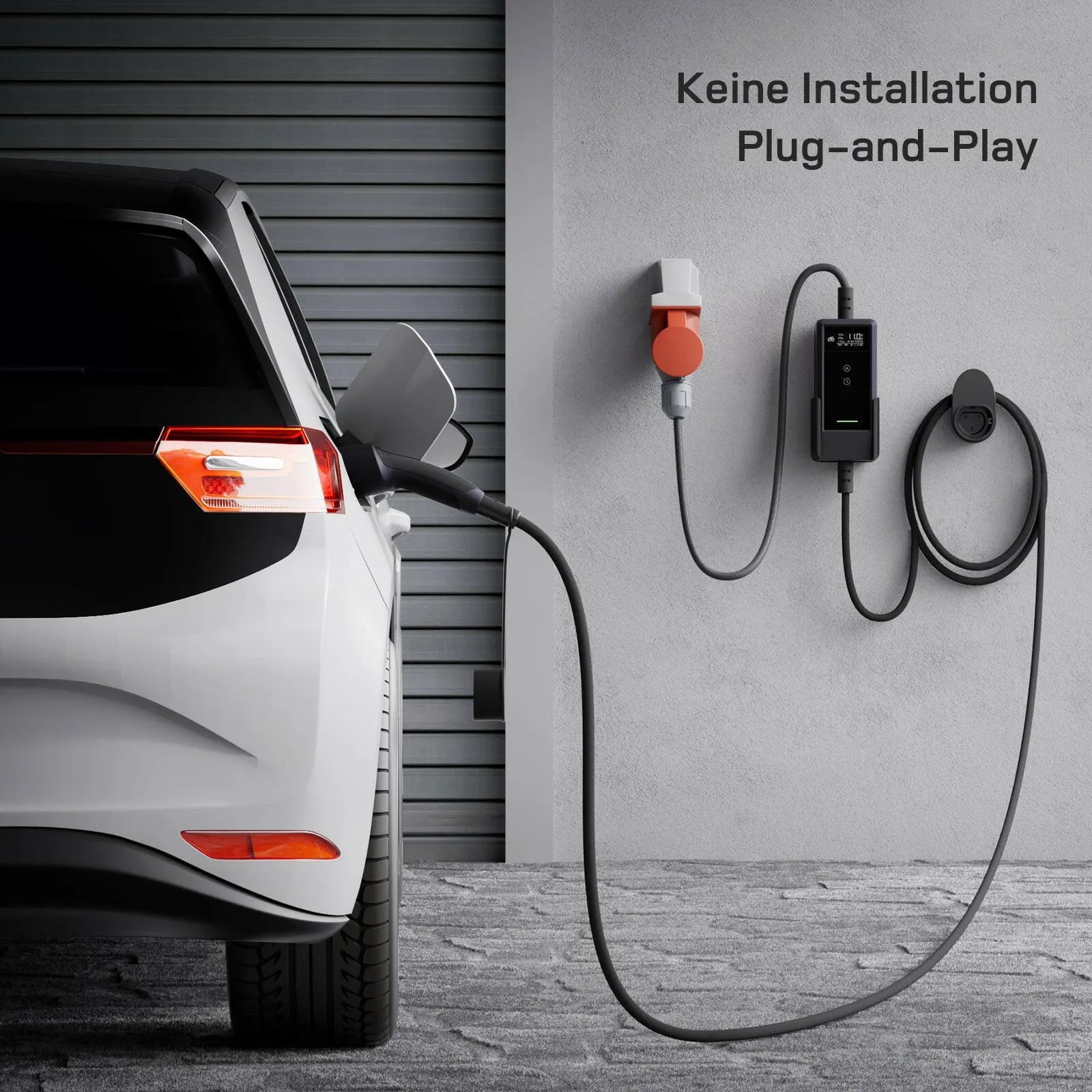 dé Mobile Ladestation 11 kW Typ 2 CEE 16A mit App – 20 Meter Ansicht 2